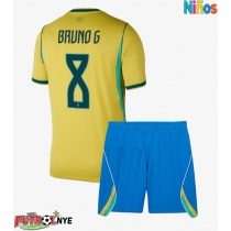 Camiseta Brasil Bruno Guimaraes #8 Primera Equipación para niños Mundial 2026 manga corta (+ pantalones cortos)
